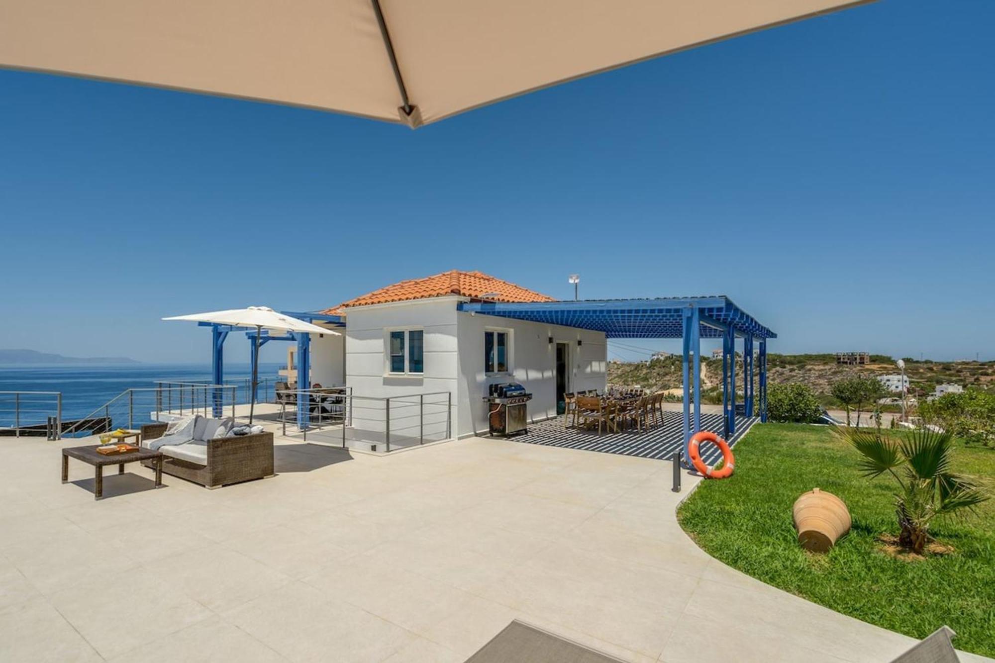 Chorafakia Villa Hemera Ocean View Private Heated Pool מראה חיצוני תמונה