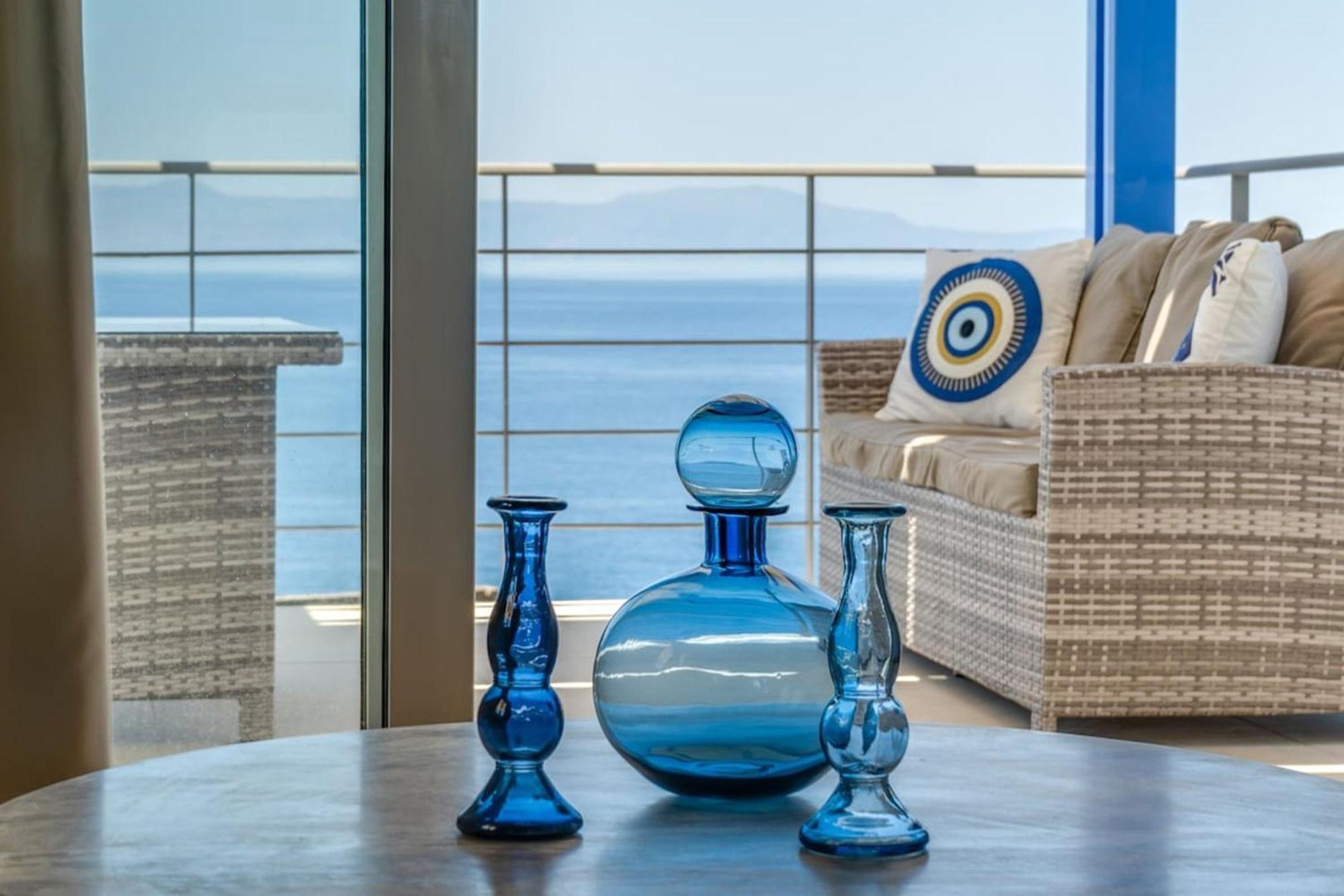 Chorafakia Villa Hemera Ocean View Private Heated Pool מראה חיצוני תמונה
