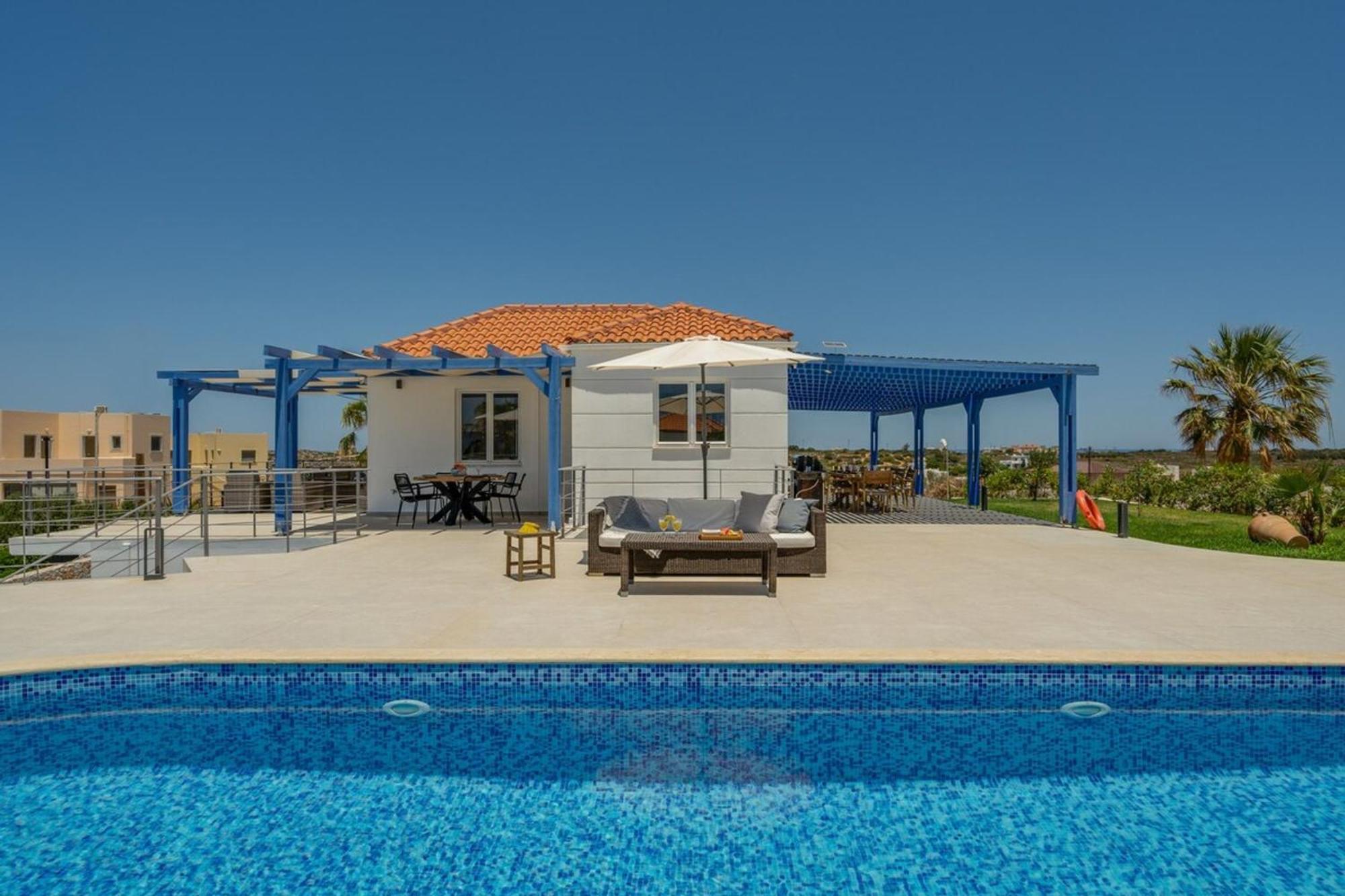 Chorafakia Villa Hemera Ocean View Private Heated Pool מראה חיצוני תמונה