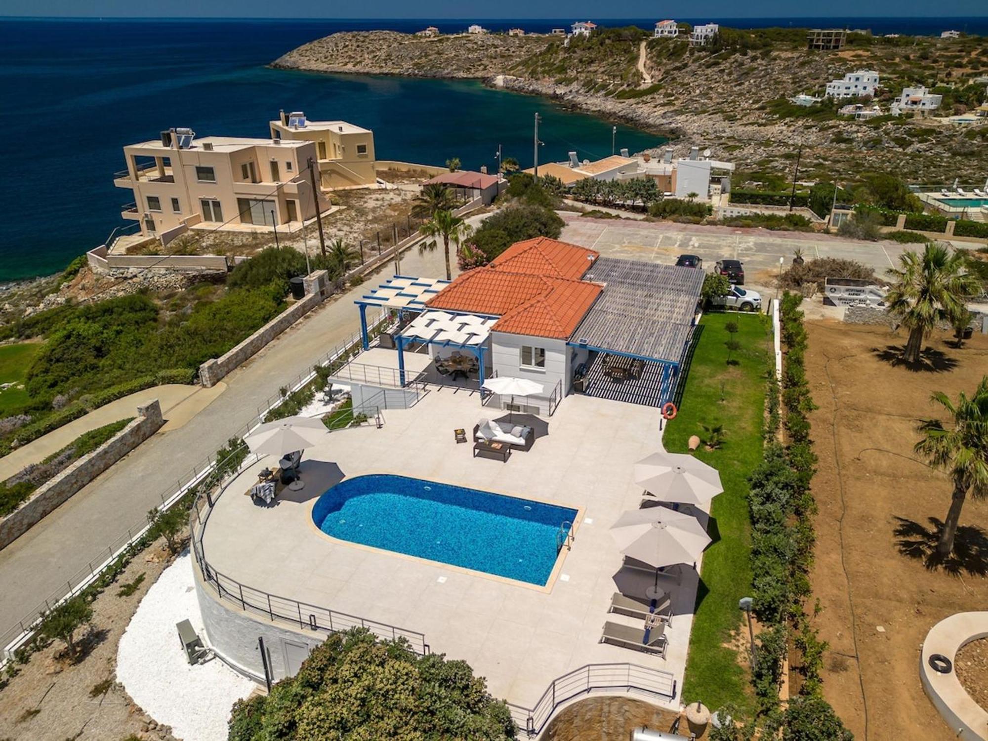 Chorafakia Villa Hemera Ocean View Private Heated Pool מראה חיצוני תמונה