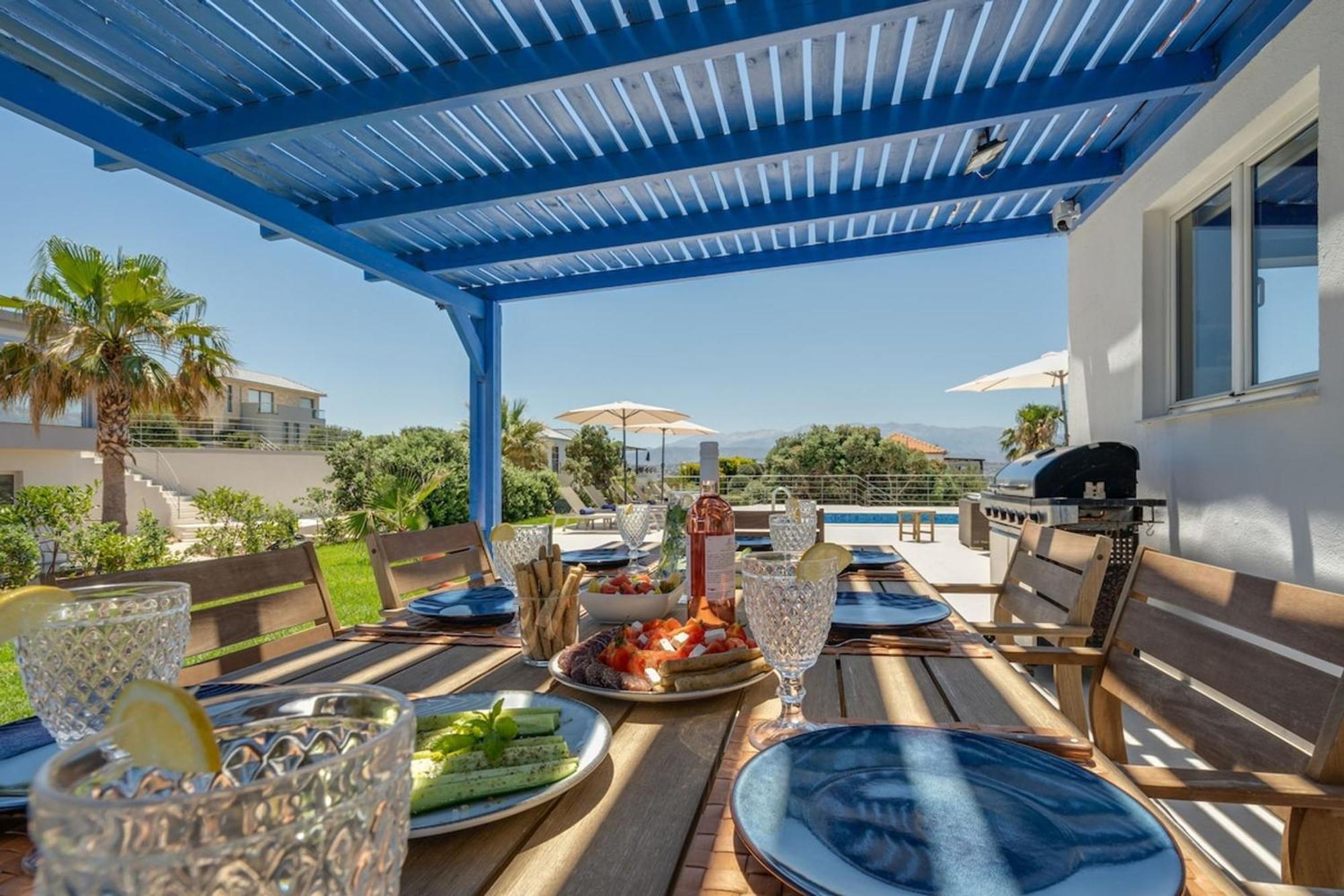 Chorafakia Villa Hemera Ocean View Private Heated Pool מראה חיצוני תמונה