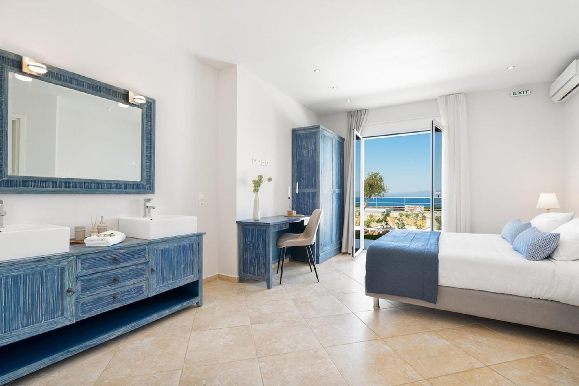 Chorafakia Villa Hemera Ocean View Private Heated Pool מראה חיצוני תמונה